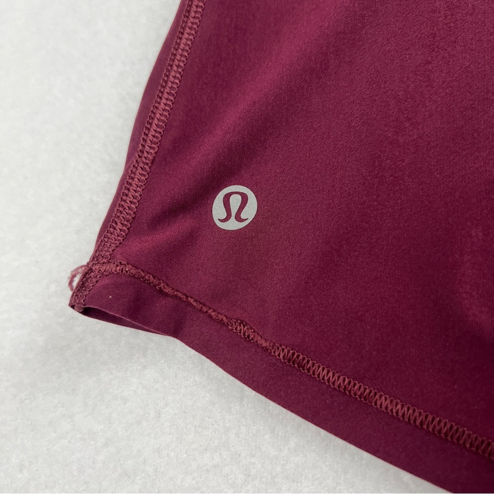 Lululemon Women's Tranquil Racerback Tank Mesh‎ Top Red Grape Medium? - Picture 5 of 9